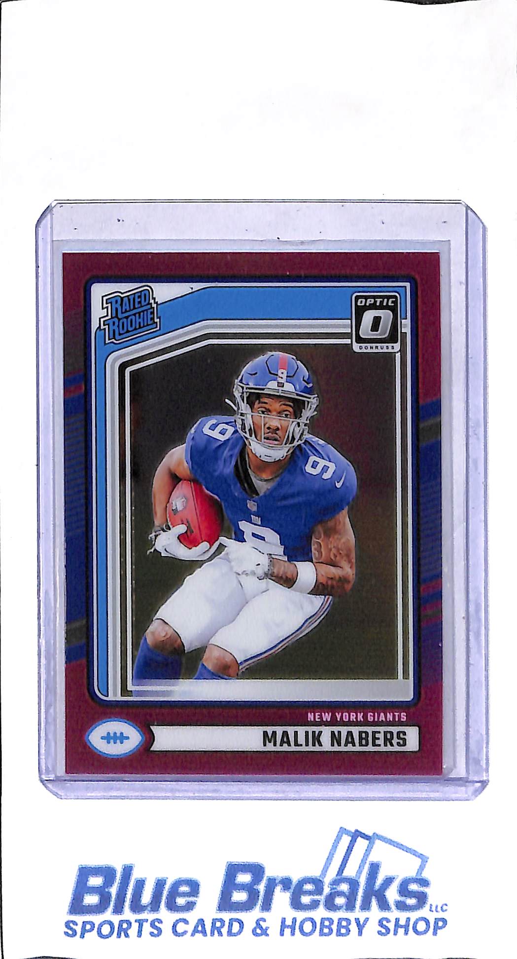 2024 Panini - Donruss - pink - Rated Rookie - Malik Nabers - #383 - football - Giants