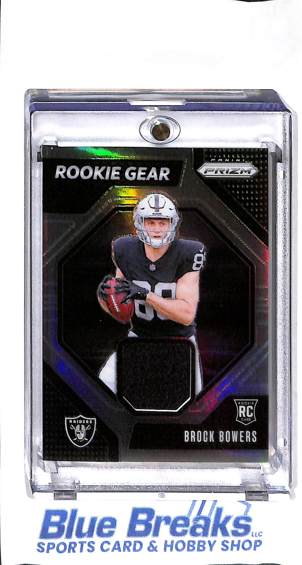 2024 Panini - Prizm - Rookie Gear - Brock Bowers - relic - RC - #RG-BBS - football - Raiders