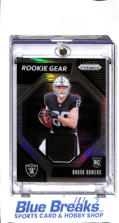 2024 Panini - Prizm - Rookie Gear - Brock Bowers - relic - RC - #RG-BBS - football - Raiders