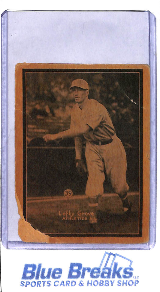 1931 W517 - Lefty Grove - hand cut -#39 - baseball - Oakland Athletics