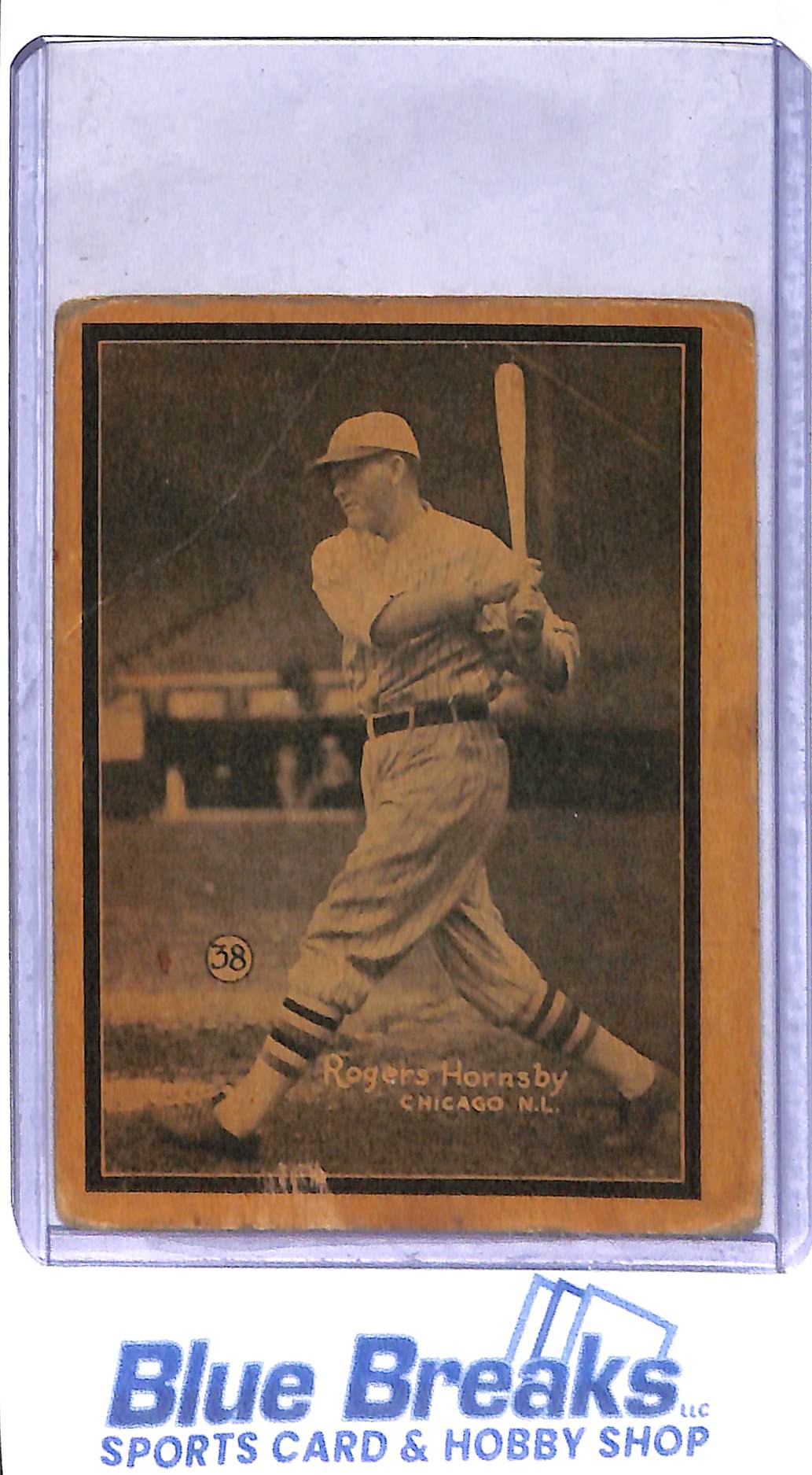 1931 W517 - Rogers Hornsby - Hand Cut - #38 - baseball - Chicago Cubs