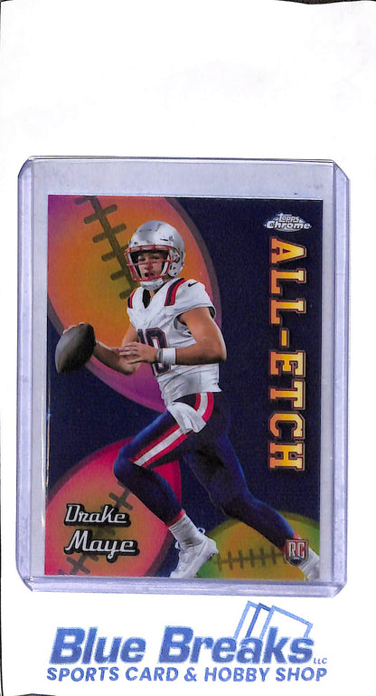 2024 Topps Chrome - All-Etch - Drake Maye - RC - #CAE-DM - football - Patriots