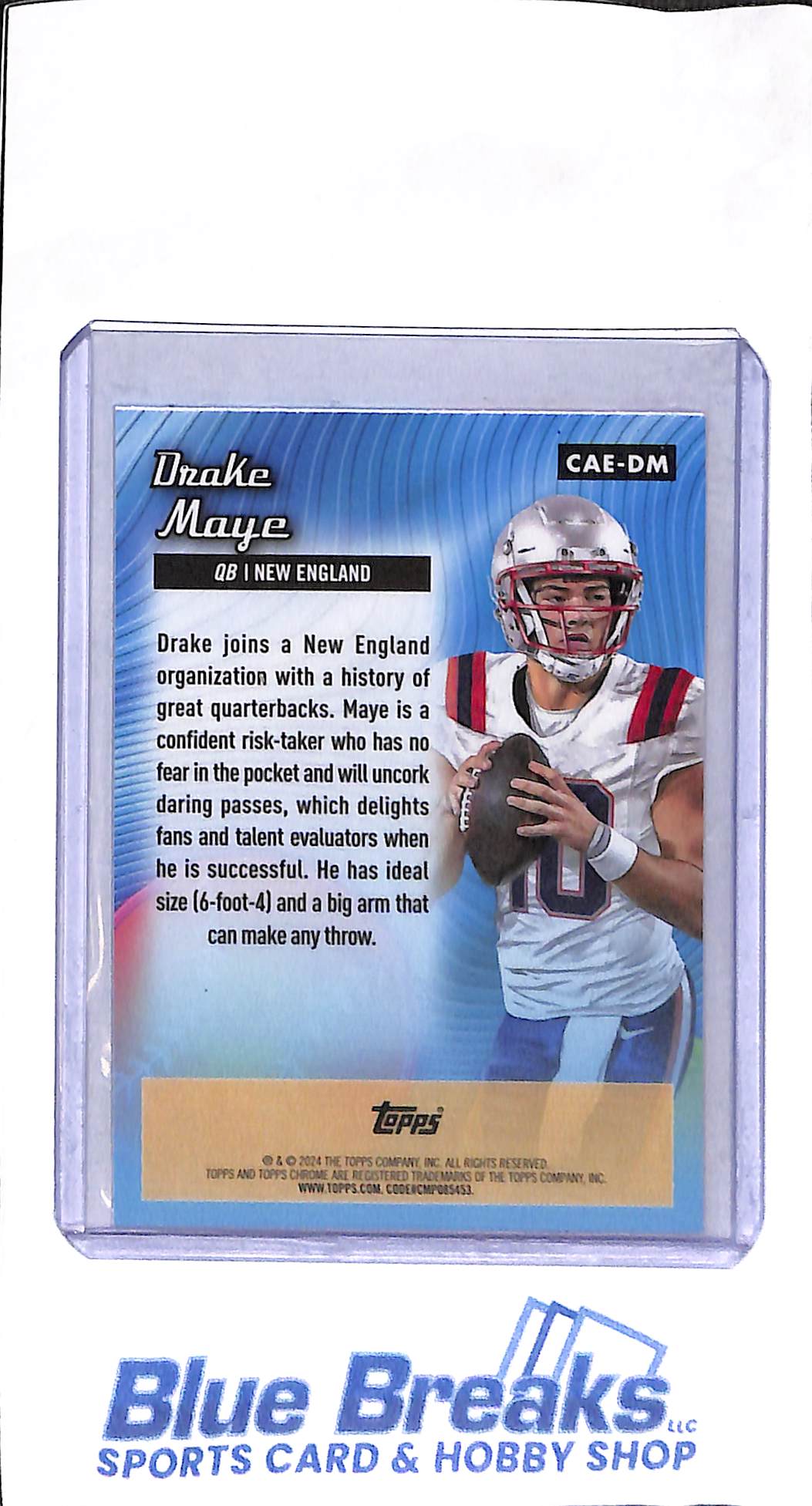2024 Topps Chrome - All-Etch - Drake Maye - RC - #CAE-DM - football - Patriots