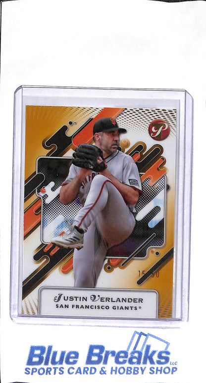 2025 Topps - Pristine - gold - Justin Verlander - 15/50 - #232 - baseball - Giants