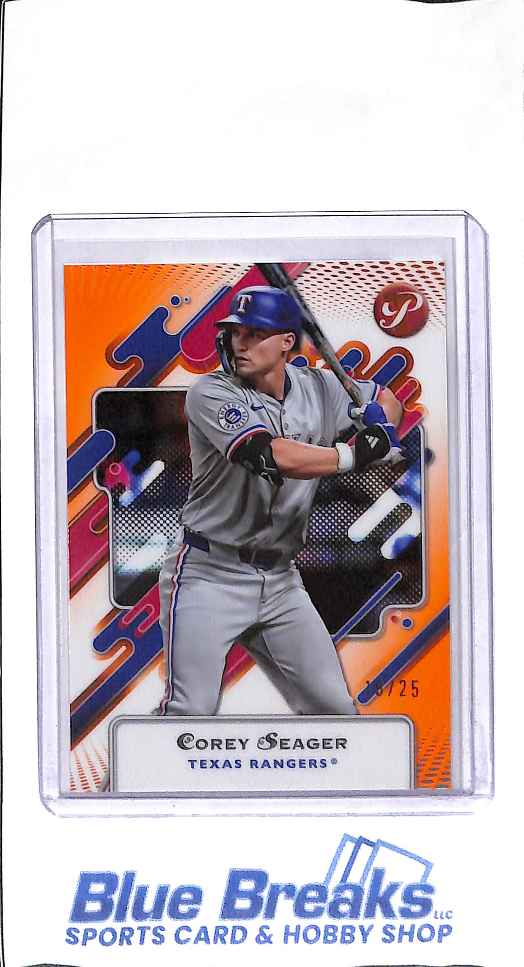 2025 Topps - Pristine - orange - Corey Seager - 18/25 - #241 - baseball - Rangers