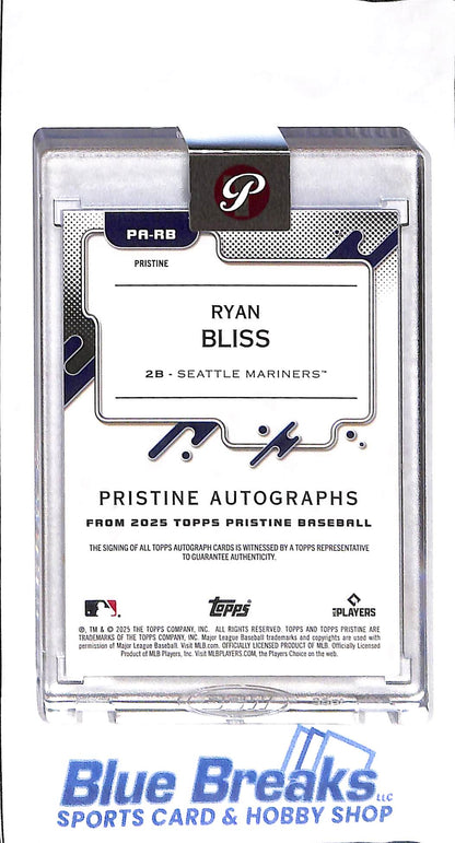 2025 Topps - Pristine - purple refractor - Ryan Bliss - auto - 97/99 - RC - #PA-RB - baseball - Mariners