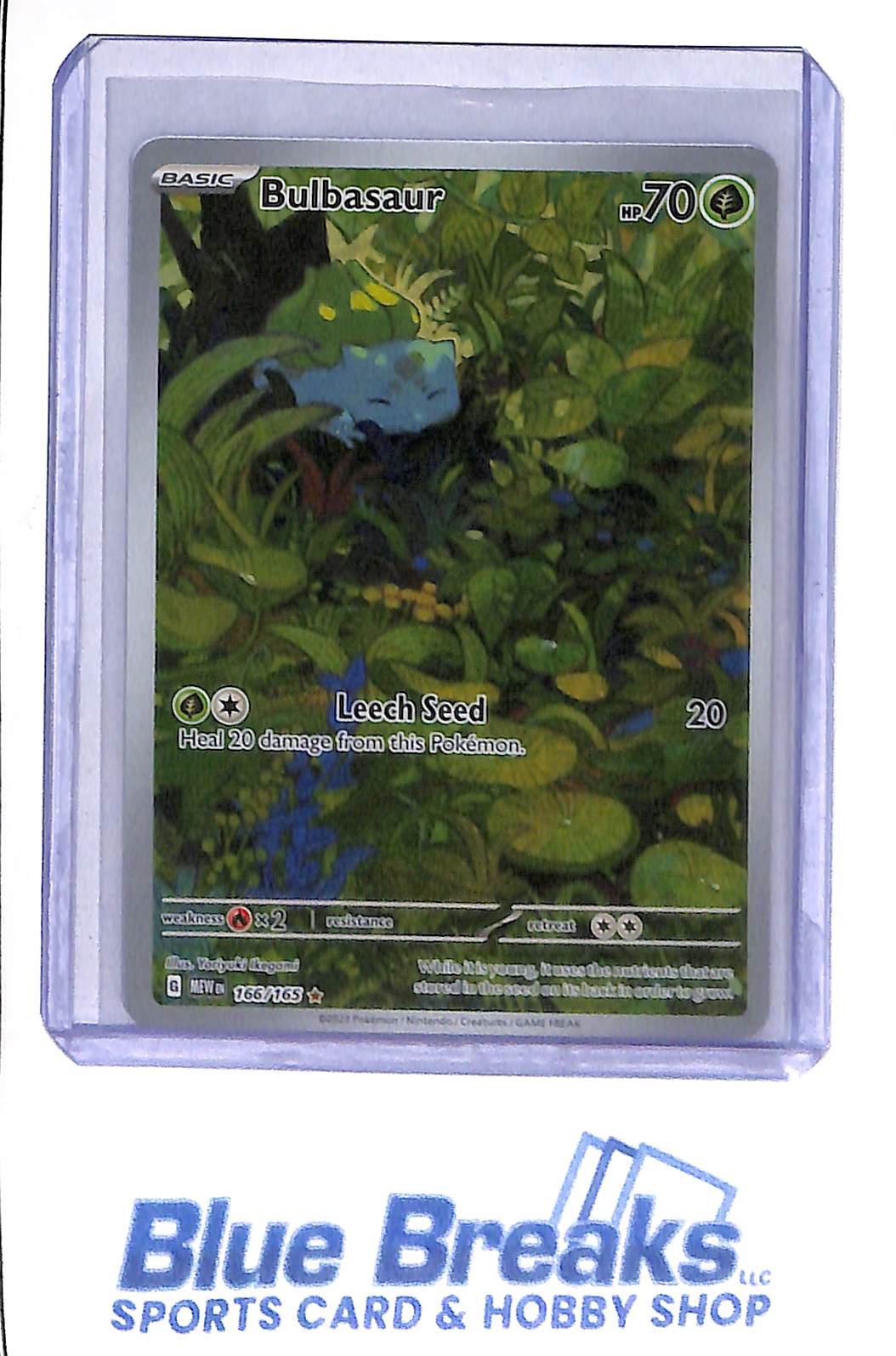 2023 Pokemon - Bulbasaur - rare Illustration - 166/165