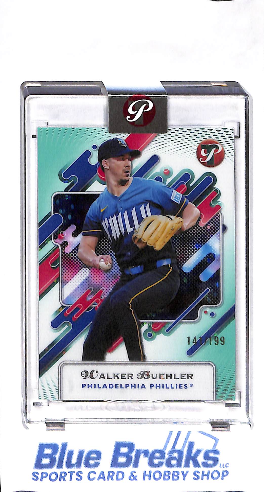 2025 Topps - Pristine - aqua refractor - Walker Buehler - 141/199 - #41 - baseball - Phillies
