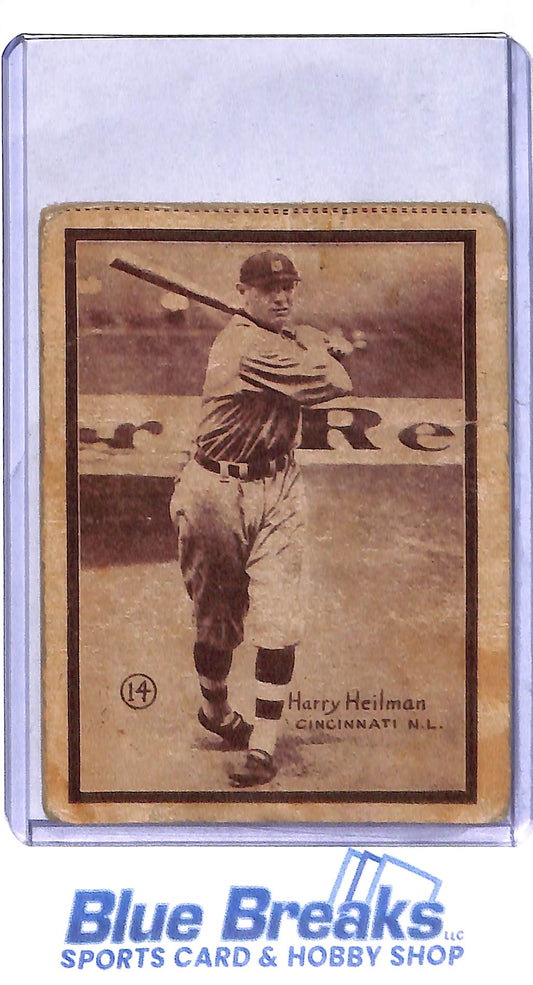 1931 W517 - Harry Heilman - Cincinnati Reds - Baseball - hand cut
