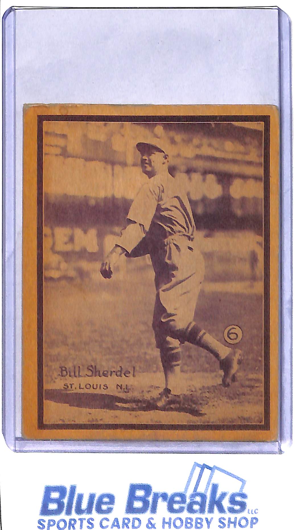 1931 W517 - Bill Sherdel - St Louis Browns - Baseball - Hand Cut