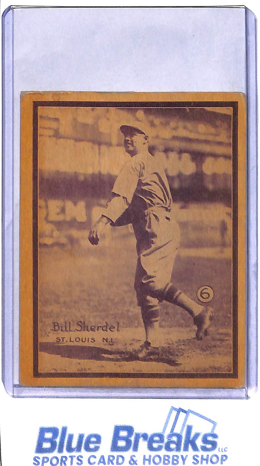 1931 W517 - Bill Sherdel - St Louis Browns - Baseball - Hand Cut