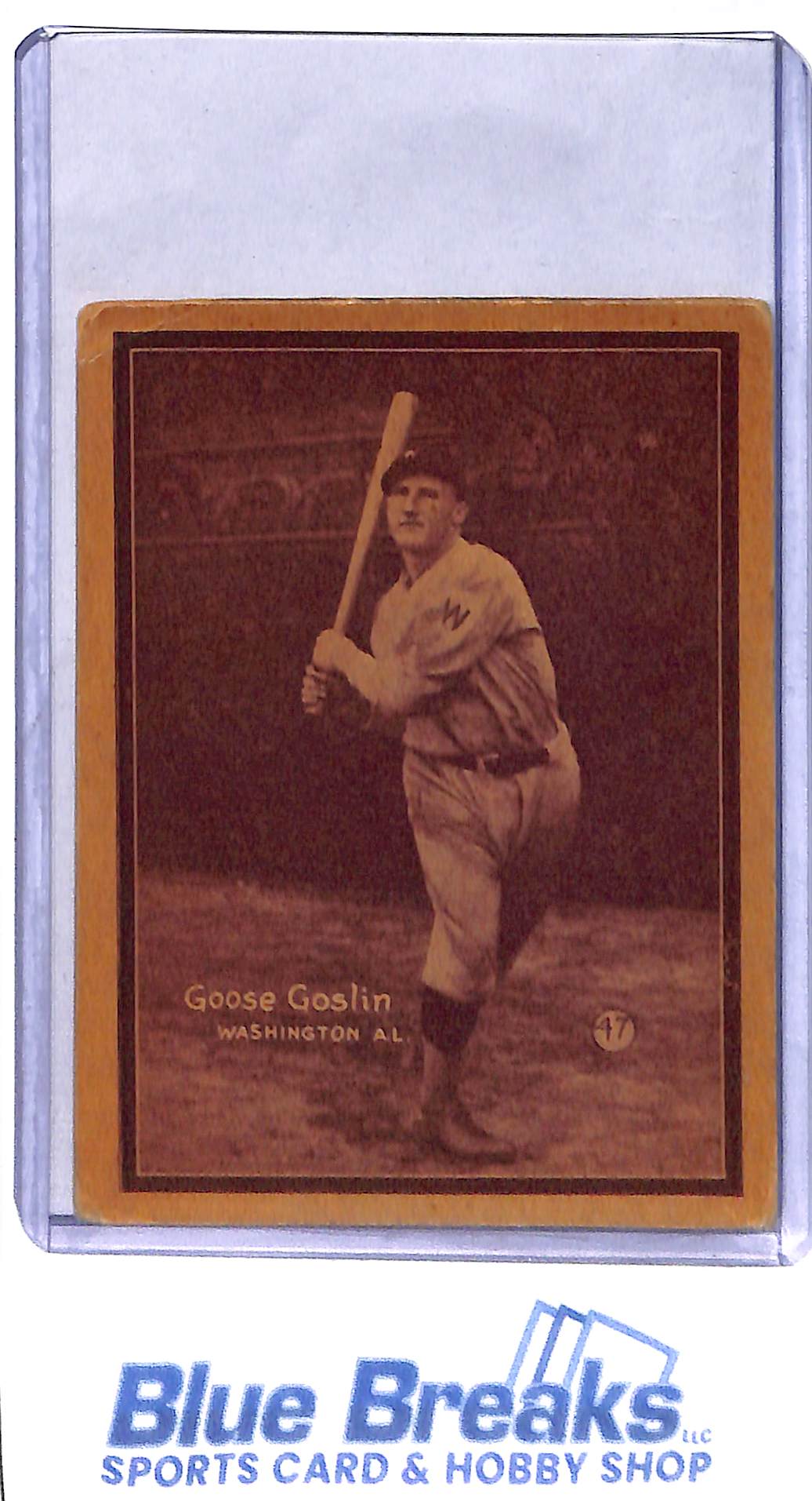 1931 W517 - Goose Goslin - Washington Senators - American League - Baseball - Hand Cut