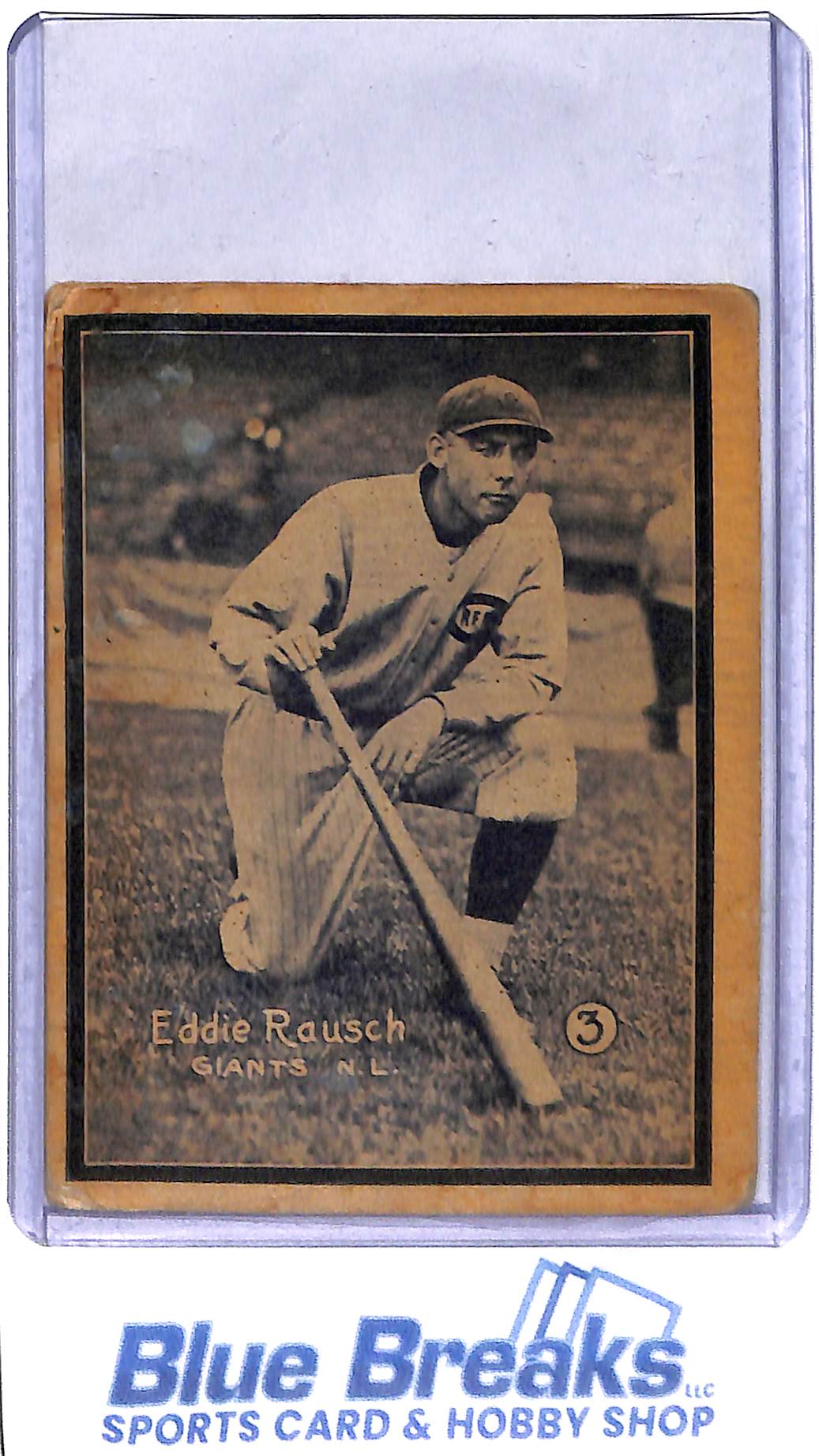 1931 W517 - Eddie Rausch - New York Giants - National League - Baseball - Hand cut
