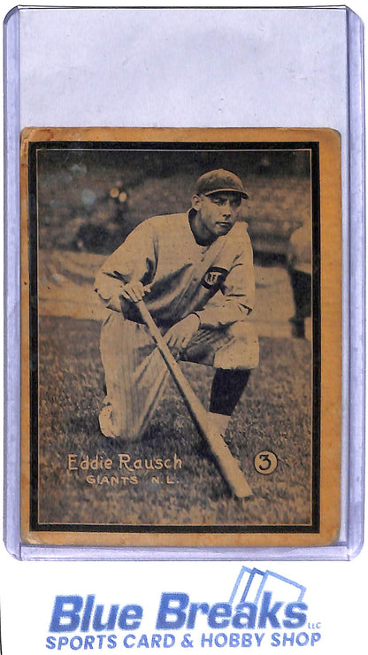 1931 W517 - Eddie Rausch - New York Giants - National League - Baseball - Hand cut