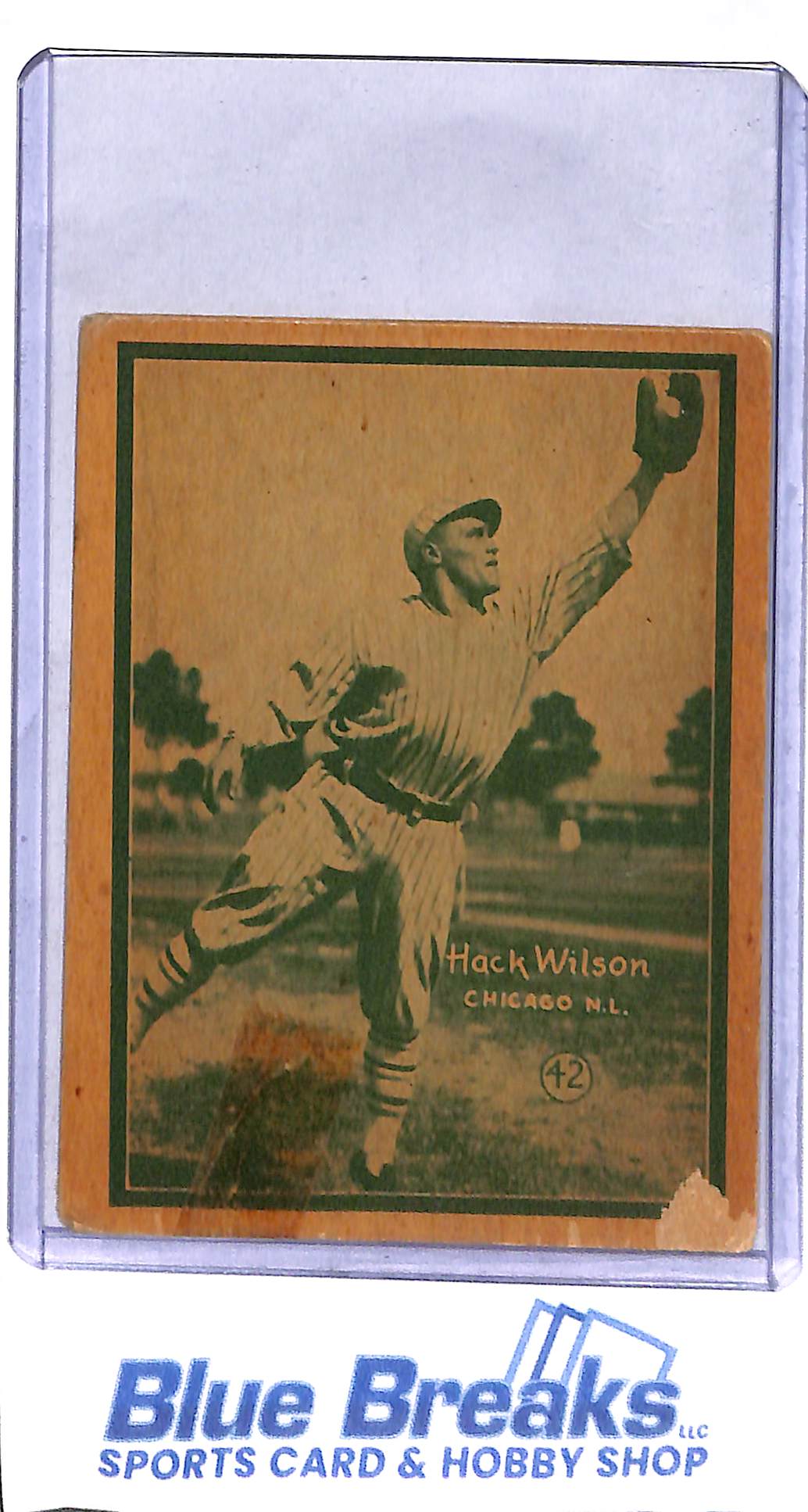 1931 W517 - Hack Wilson - hand cut - #42 - Chicago Cubs - Baseball
