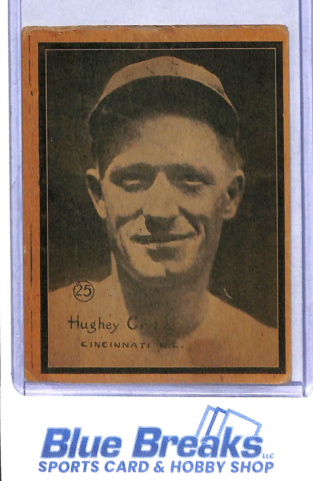 1931 W517 - Hughey Critz - Hughie Critz - hand cut - #25 - baseball - Reds