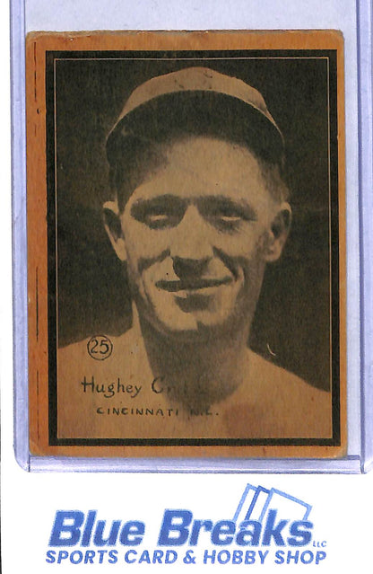 1931 W517 - Hughey Critz - Hughie Critz - hand cut - #25 - baseball - Reds