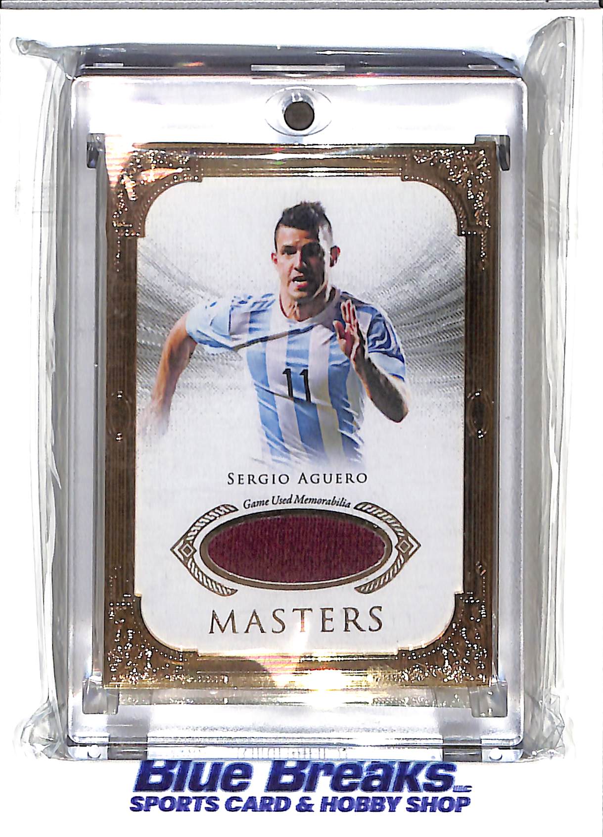 2023 Futera - Unique - Masters - Sergio Aguero - relic - 01/12 - #MTG01 - soccer - Manchester City