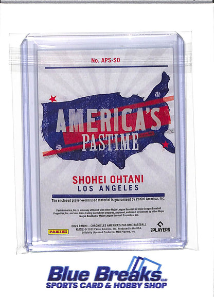 2022 Panini - Chronicles America's Pastime - Shohei Ohtani - relic - #APS-SO - baseball - Angels - Dodgers