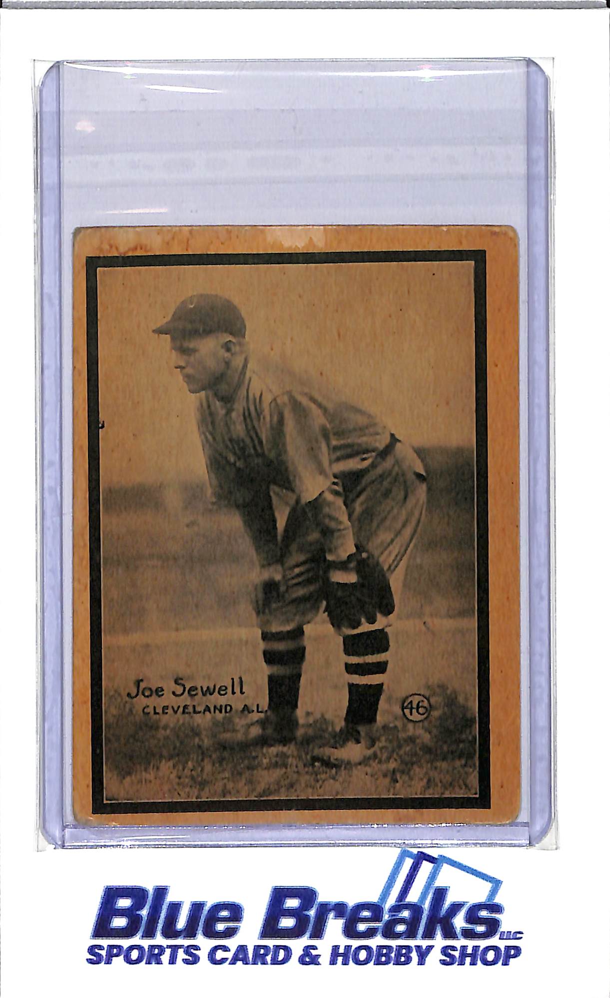 1931 W517 - Joe Sewell - #46 - hand cut - baseball - Indians - Guardians