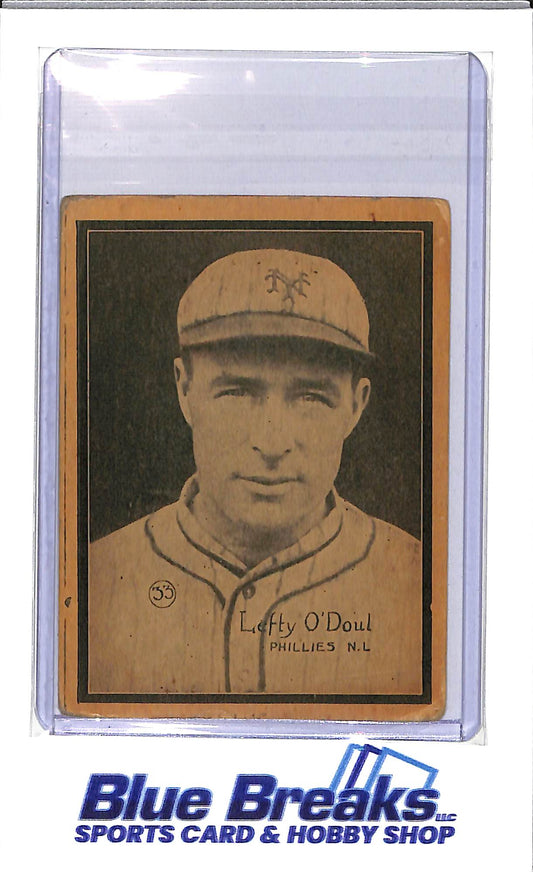 1931 W517 - Lefty O'Doul - #33 - hand cut - baseball - Phillies