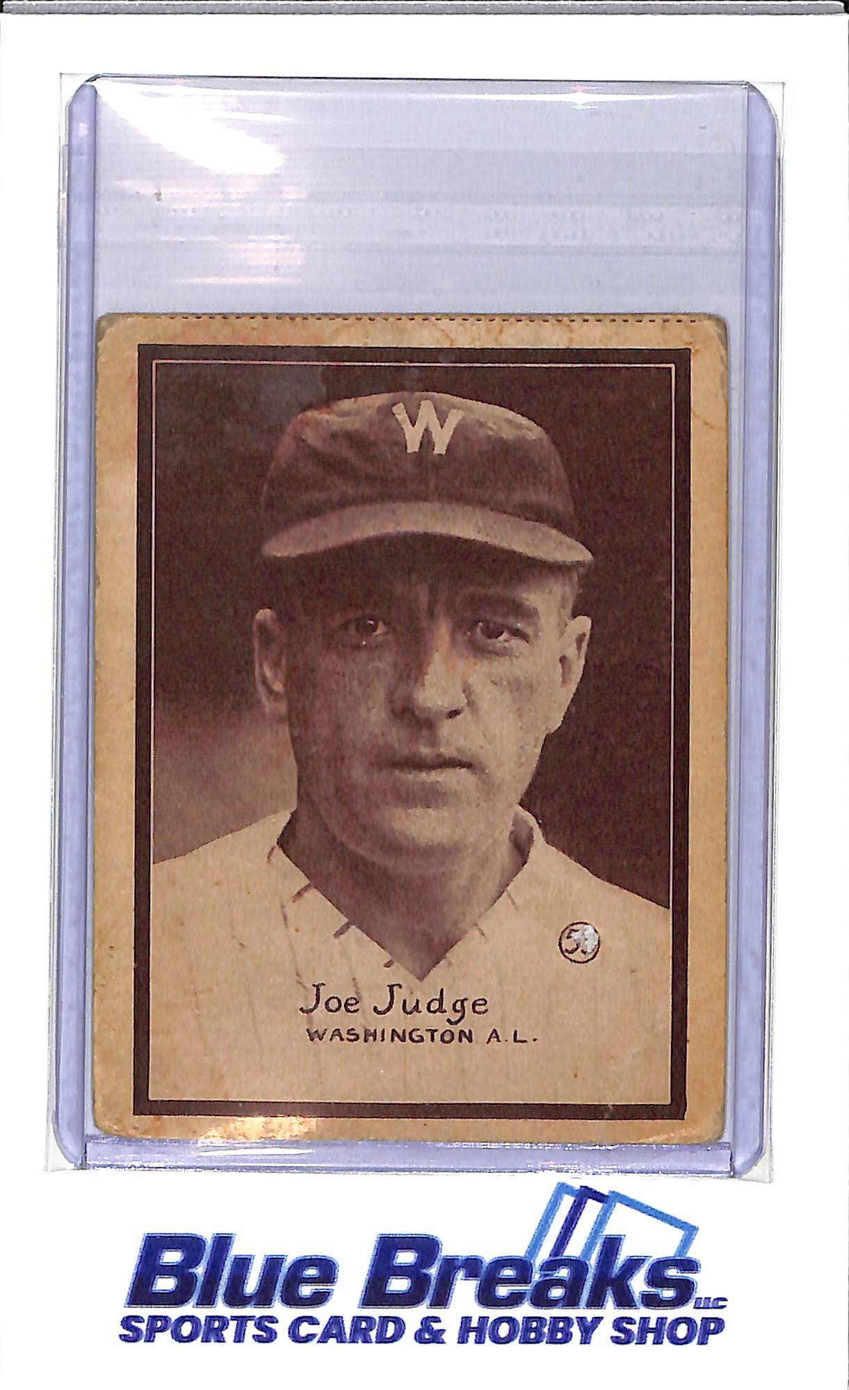 1931 W517 - Joe Judge - hand cut - #53 - baseball - Senators - Twins