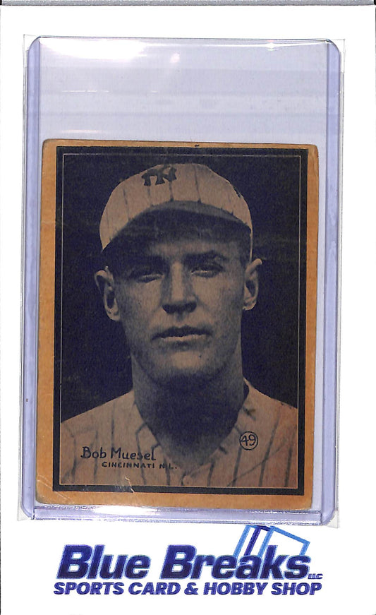1931 W517 - Bob Muesel - hand cut - #49 - baseball - Reds