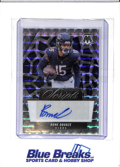 2025 Panini - Mosaic - Scripts - Rome Odunze - auto - #SCR-ROE - football - Bears
