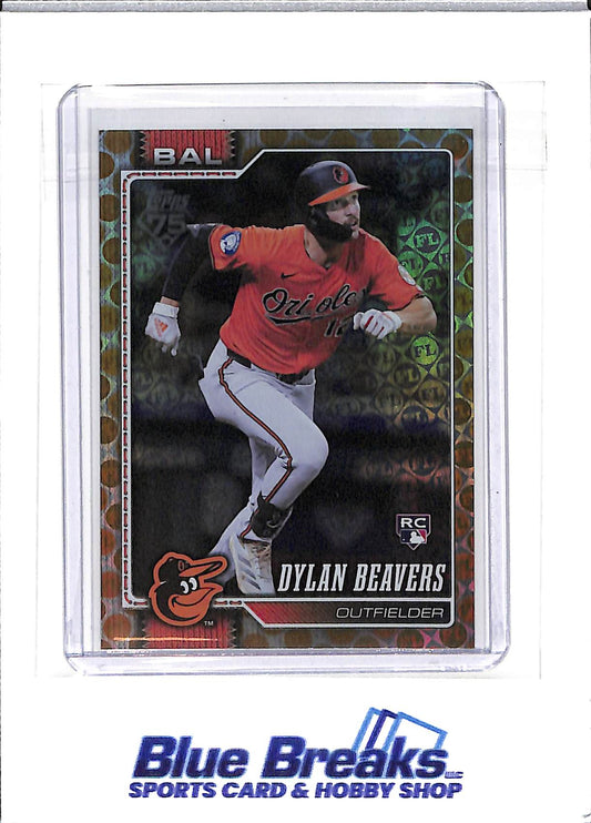 2026 Topps - Series 1 - gold spring training - Dylan Beavers - 35/50 - RC - #339 - baseball - Orioles - drop