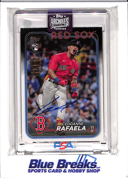 2025 Topps - Archives Signature Series - 2024 Topps - Series 1 - Ceddanne Rafaela - auto - 36/80 - RC - #313 - baseball - Red Sox