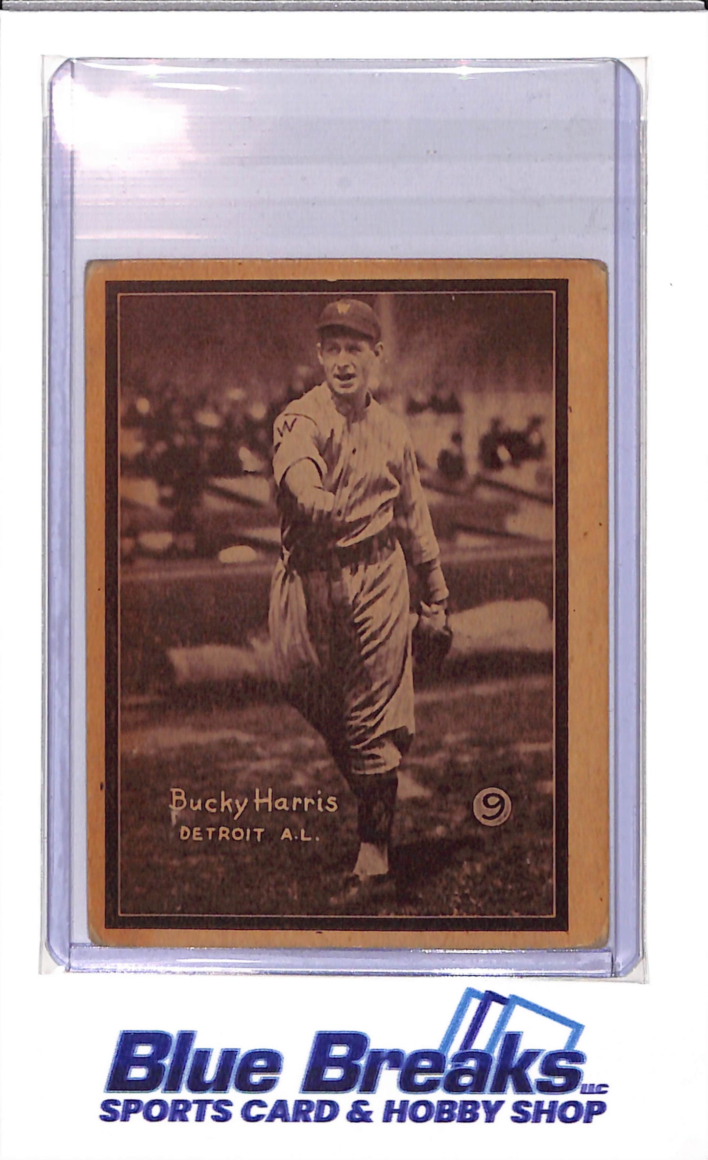 1931 W517 - Bucky Harris - hand cut - #9 - baseball - Tigers