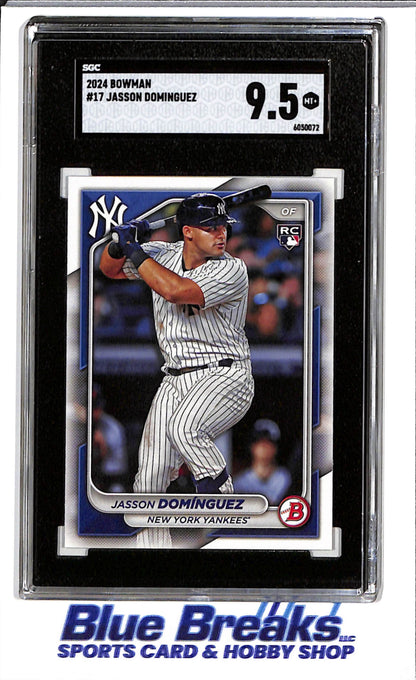 2024 Bowman - Jasson Dominguez - RC - #17 - SGC 9.5 - baseball - Yankees