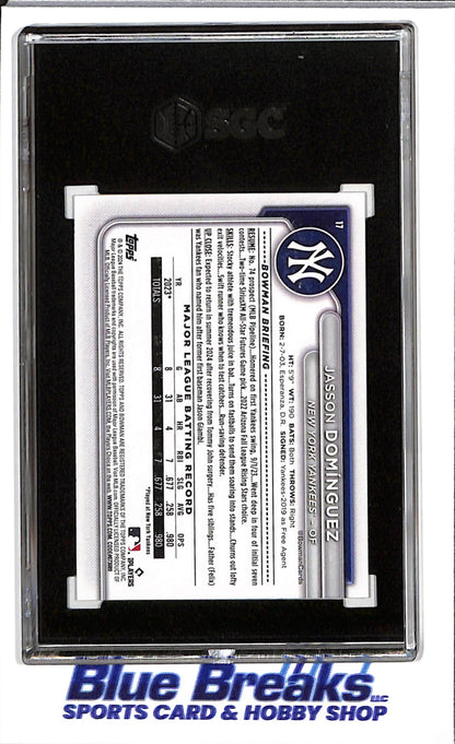 2024 Bowman - Jasson Dominguez - RC - #17 - SGC 9.5 - baseball - Yankees