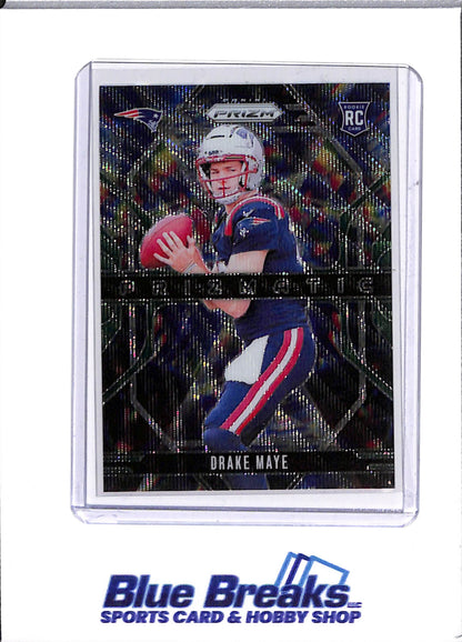 2024 Panini - Prizm - Prizmatic - green wave - Drake Maye - RC - #2 - football - Patriots