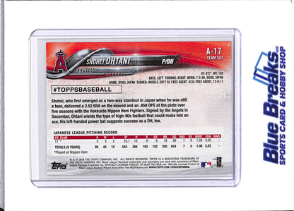 2018 Topps - Team Set - Shohei Ohtani - RC - #A-17 - baseball - Angels