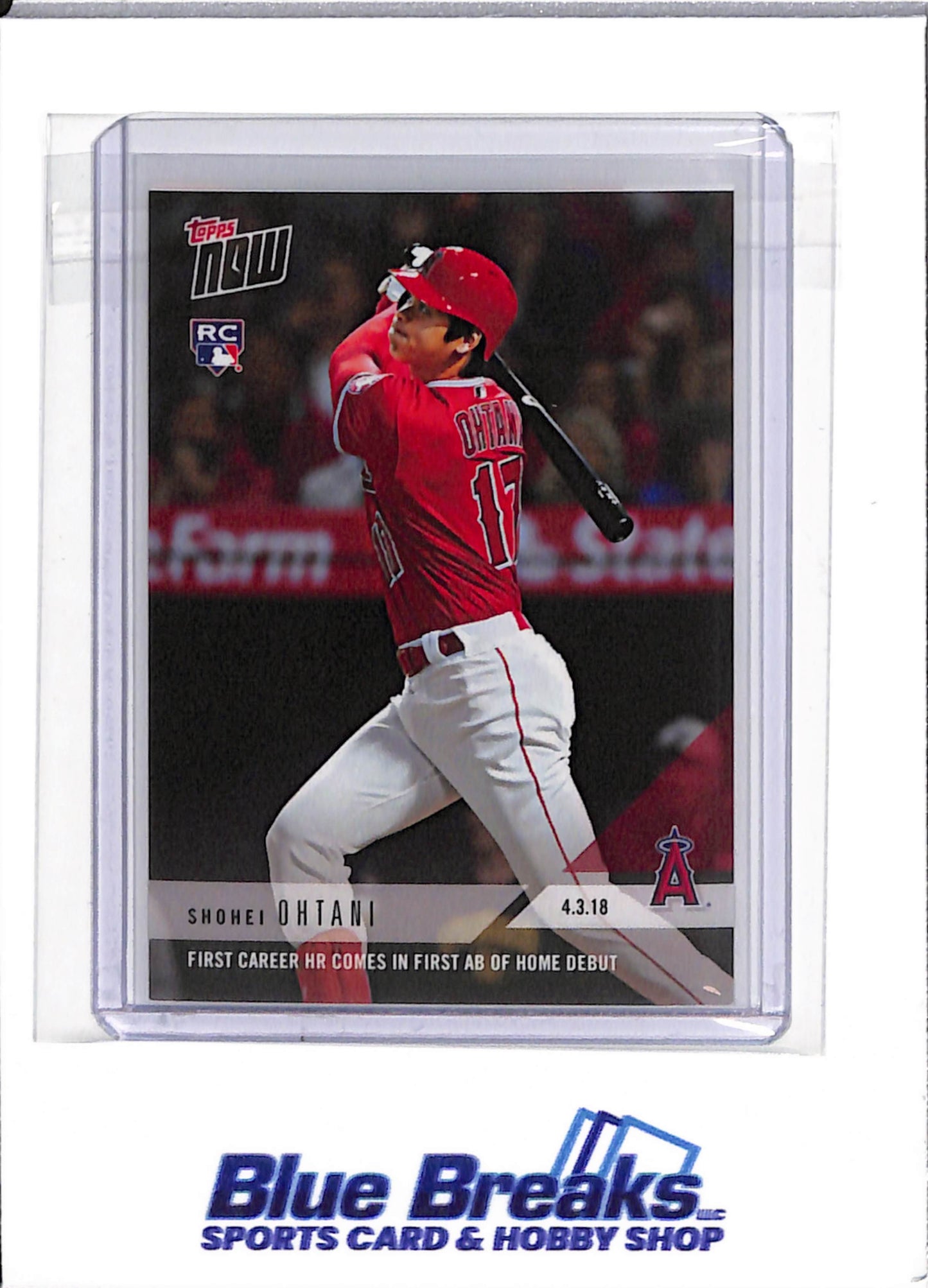 2018 Topps - Now - Shohei Ohtani - First Career HR - 04/13/2018 - RC - #32 - baseball - Angels