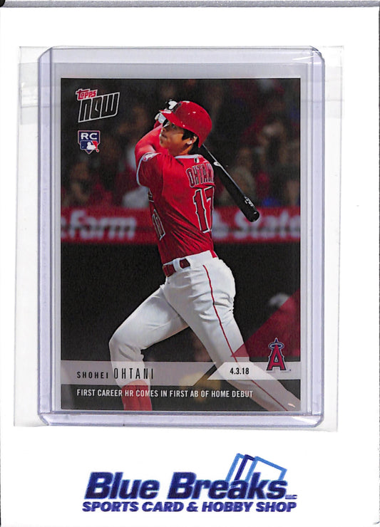 2018 Topps - Now - Shohei Ohtani - First Career HR - 04/13/2018 - RC - #32 - baseball - Angels