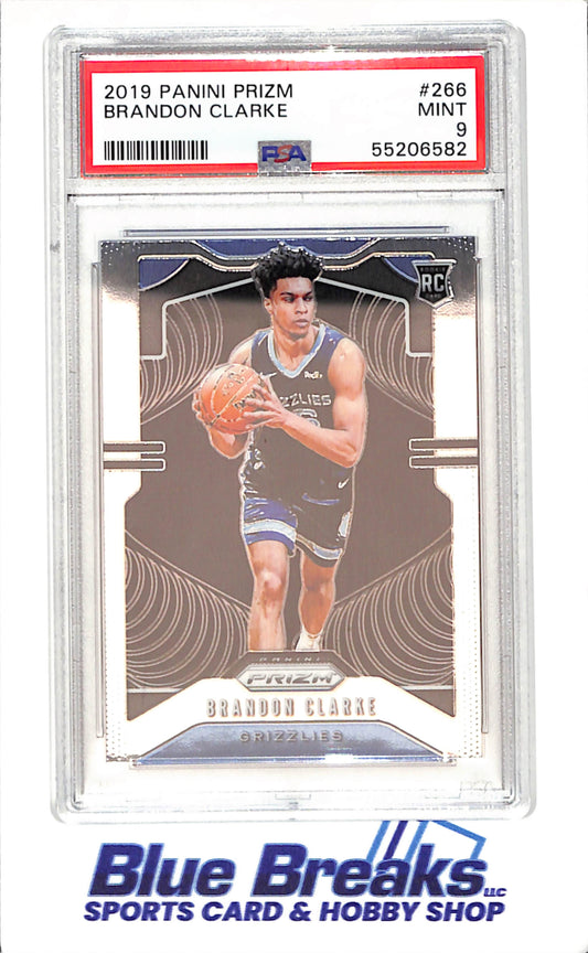 2019 - Panini - Prizm - Brandon Clarke - RC - #266 - PSA 9 - basketball - Grizzlies