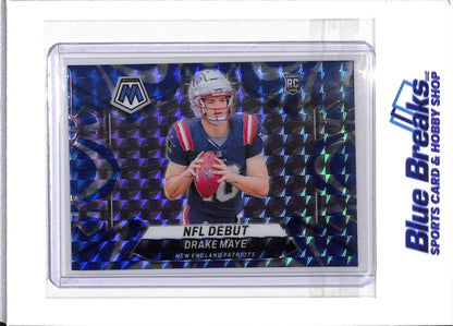 2024 Panini - Mosaic - reactive blue - Drake Maye - RC - #273 - football - Patriots