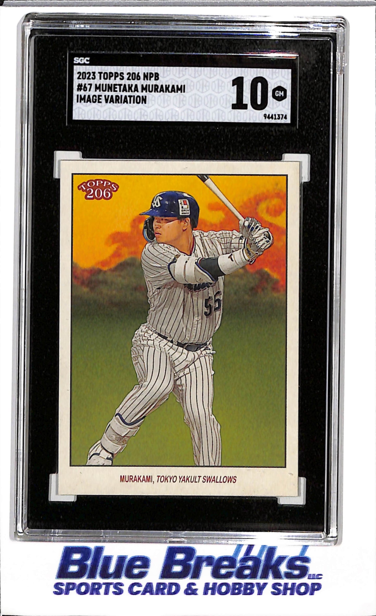 2023 Topps 206 NPB - Munetaka Murakami - Image Variation - Yakult Swallows - Chicago White Sox - Baseball - # 67 - SGC 10