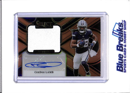 2025 Panini Select - CeeDee Lamb - Jumbo Signature Swatches - Dallas Cowboys - Football - 6/49