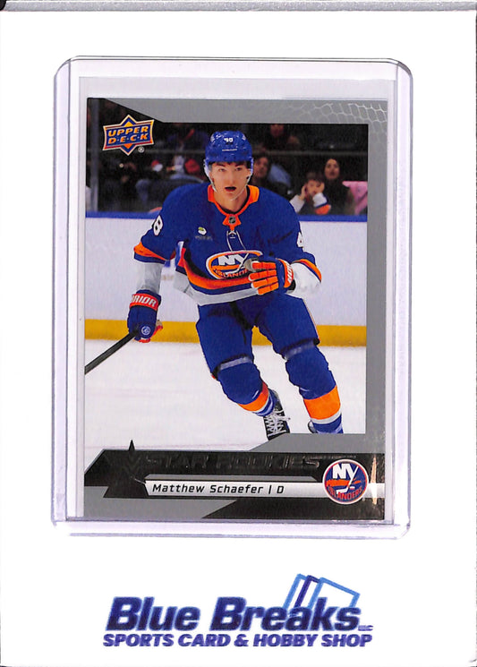 2025-26 Upper Deck - Matthew Schaefer - New York Islanders - Ice Hockey - Star Rookies - #5