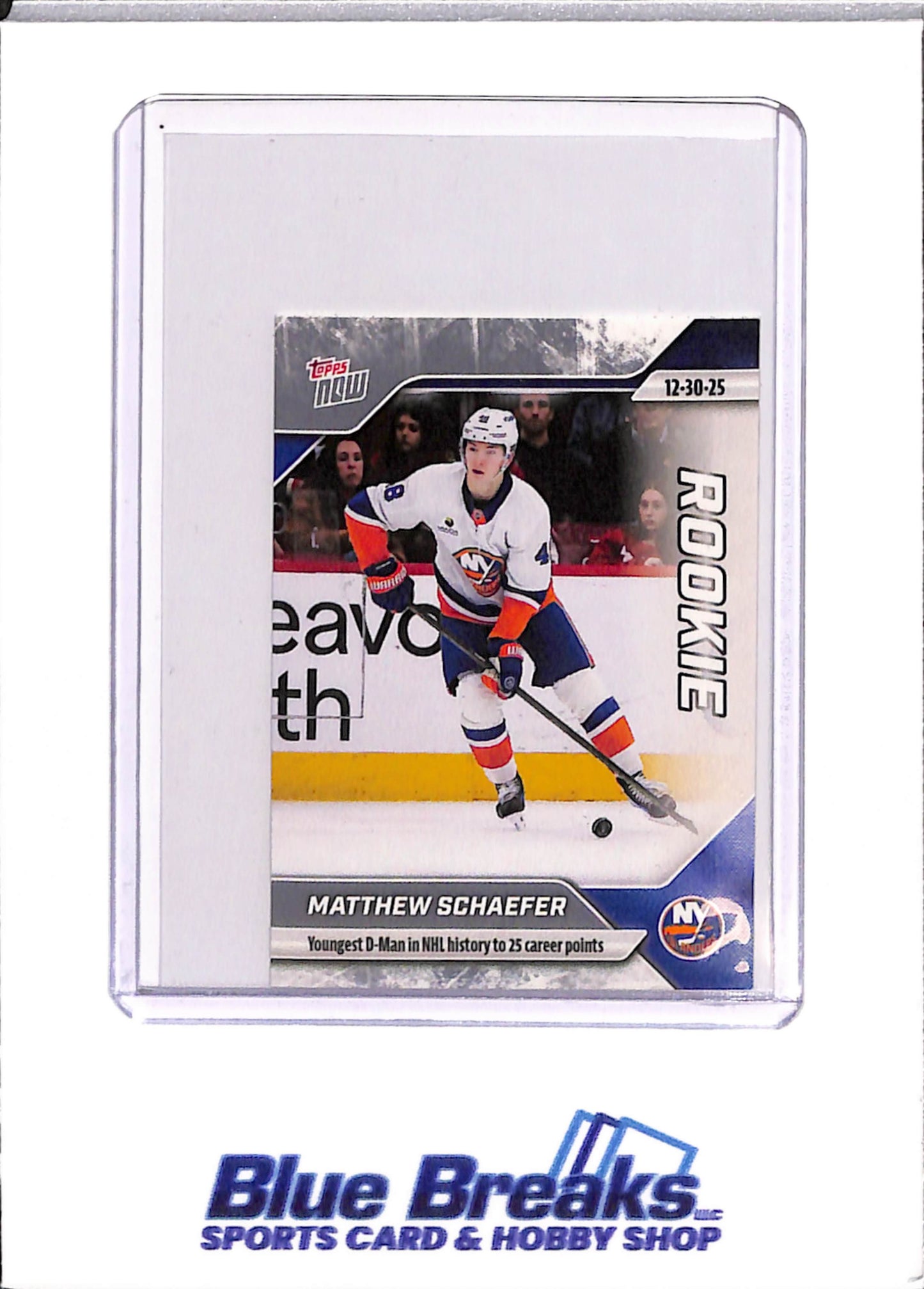 Topps Now - Matthew Schaefer - Rookie - #77 - Ice Hockey - New York Islanders