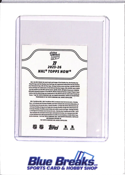 Topps Now - Matthew Schaefer - Rookie - #77 - Ice Hockey - New York Islanders