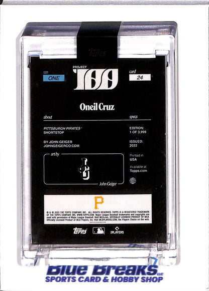 2022 Topps 100 - Oneil Cruz - Rookie - Pittsburgh Pirates - John Geiger - Baseball - #24