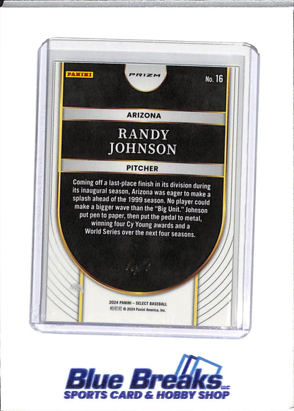 2024 Panini Select - Randy Johnson - Baseball - Arizona Diamondbacks - 1/1 - Superfractor - #16 - Icons