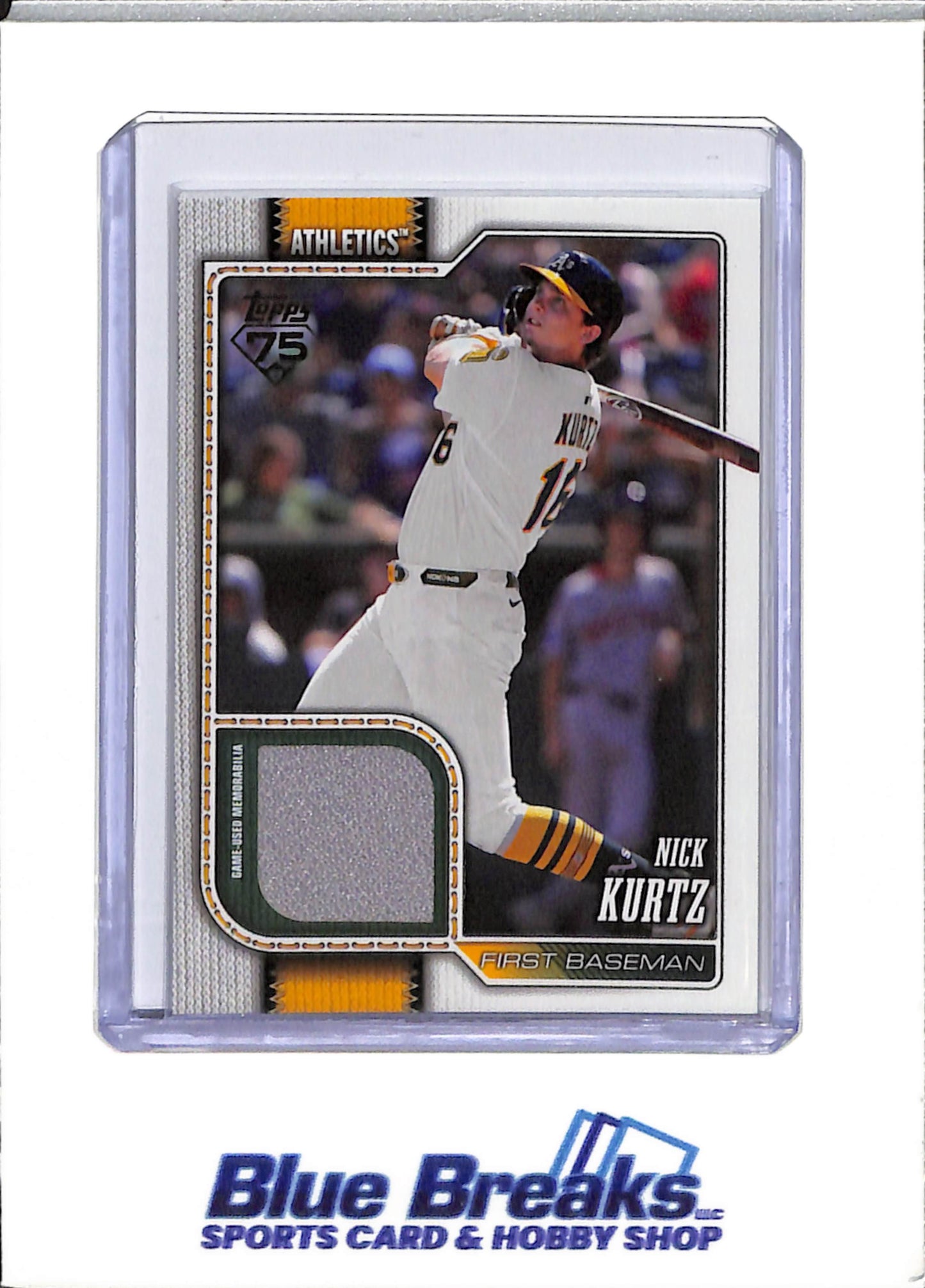 2026 Topps - Nick Kurtz - Series 1 - Oakland Athletics - Baseball - #97 - Relic