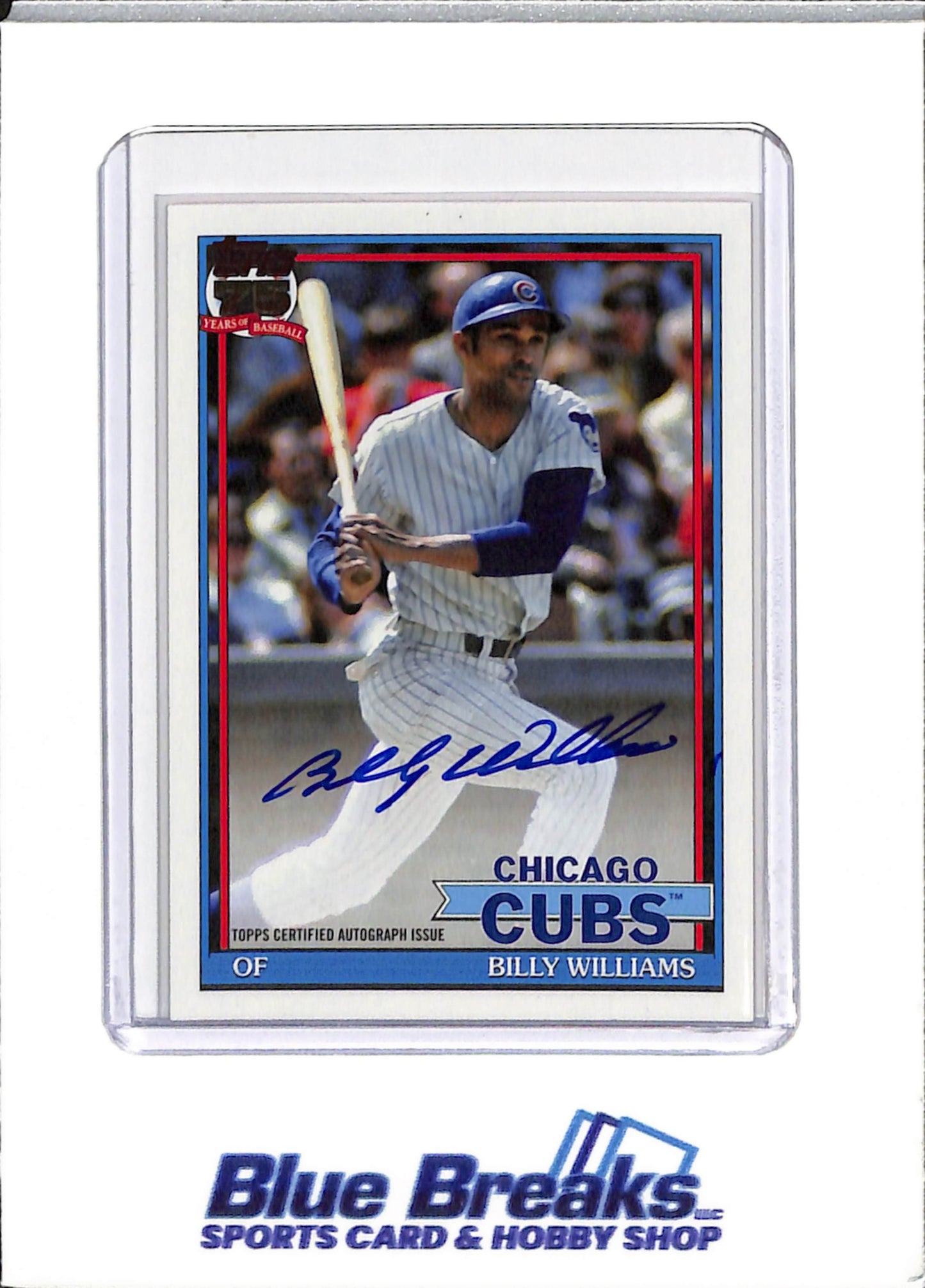 2026 Topps - Billy Williams - Series 1 - Chicago Cubs - Baseball - Auto - #91A-BWS - Autograph - 75th