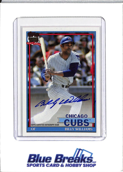 2026 Topps - Billy Williams - Series 1 - Chicago Cubs - Baseball - Auto - #91A-BWS - Autograph - 75th