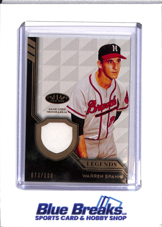 2018 Topps - Warren Spahn - Tier 1 - Atlanta Braves - Baseball - #T1RL-WS - 73/100